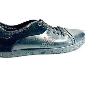 Emporio Armani, leather low trainers US Size 11.5 price $90